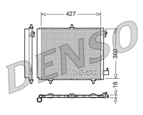 Condenser, air conditioning DCN21009 Denso