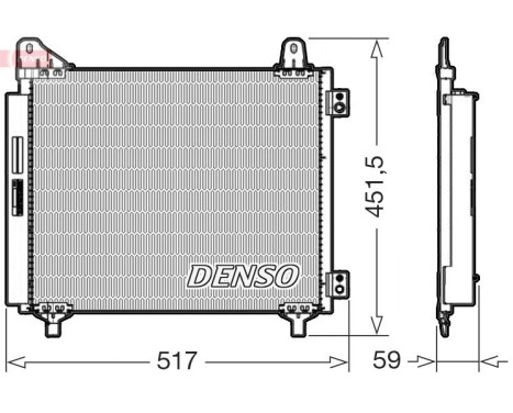 Condenser, air conditioning DCN21035 Denso