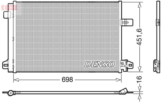 Condenser, air conditioning DCN32028 Denso