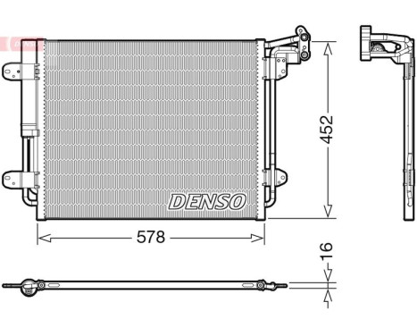 Condenser, air conditioning DCN32067 Denso