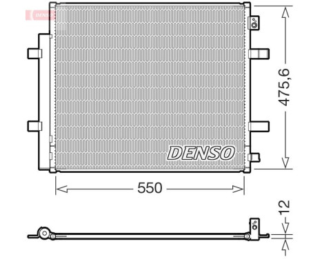 Condenser, air conditioning DCN32073 Denso