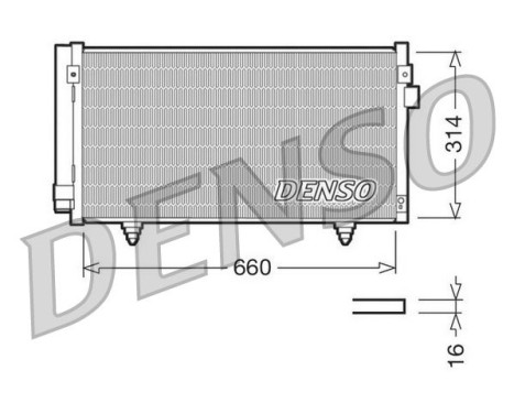 Condenser, air conditioning DCN36003 Denso