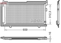 Condenser, air conditioning DCN36006 Denso