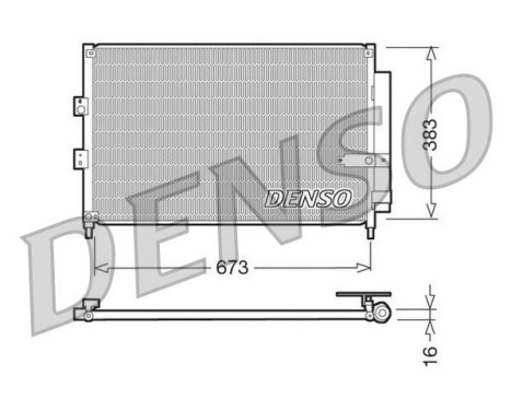 Condenser, air conditioning DCN40003 Denso