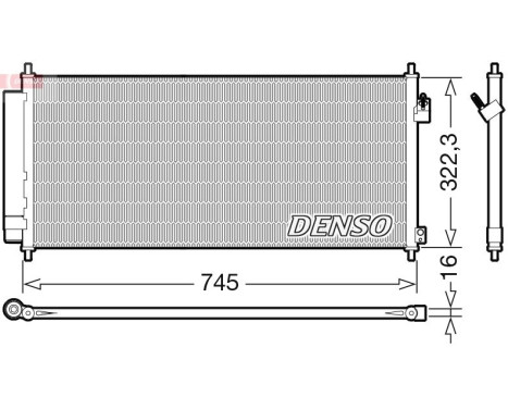 Condenser, air conditioning DCN40026 Denso