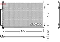 Condenser, air conditioning DCN40027 Denso