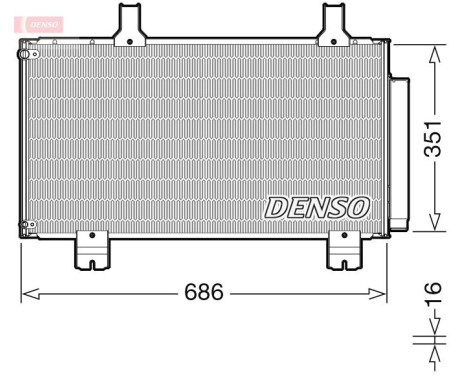 Condenser, air conditioning DCN40028 Denso
