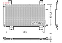 Condenser, air conditioning DCN40033 Denso