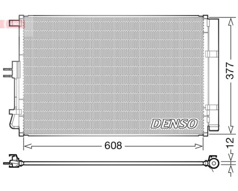 Condenser, air conditioning DCN43003 Denso