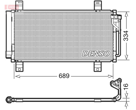 Condenser, air conditioning DCN44008 Denso