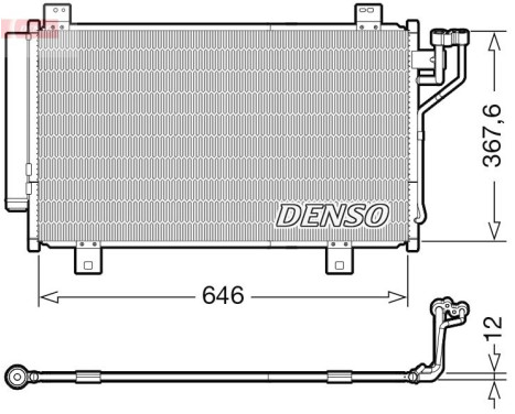 Condenser, air conditioning DCN44012 Denso