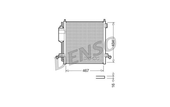 Condenser, air conditioning DCN45001 Denso