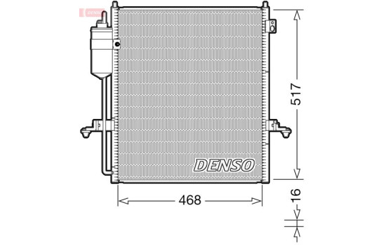 Condenser, air conditioning DCN45004 Denso