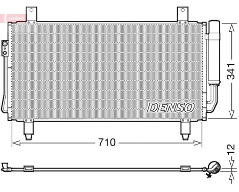 Condenser, air conditioning DCN45006 Denso