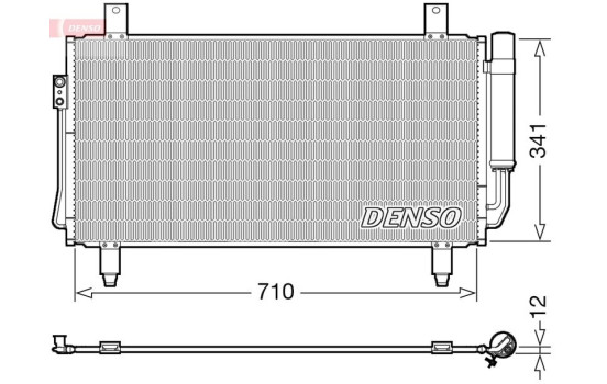 Condenser, air conditioning DCN45006 Denso