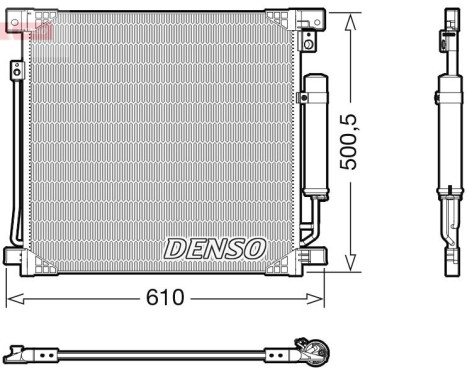 Condenser, air conditioning DCN45013 Denso