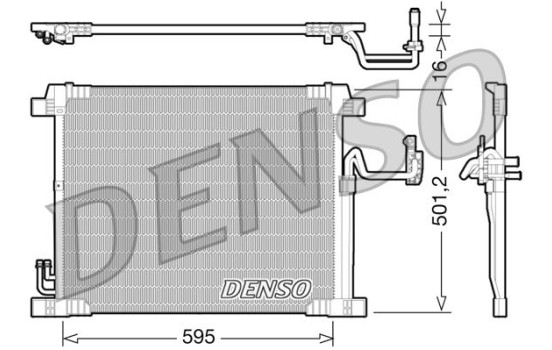 Condenser, air conditioning DCN46012 Denso, Image 3