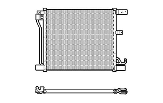 Condenser, air conditioning DCN46018 Denso