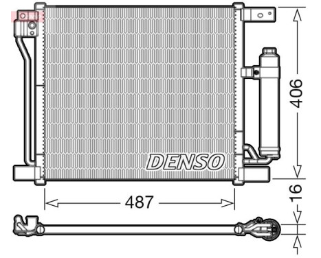 Condenser, air conditioning DCN46021 Denso, Image 3