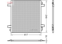 Condenser, air conditioning DCN46027 Denso