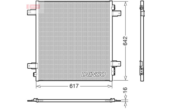 Condenser, air conditioning DCN46027 Denso