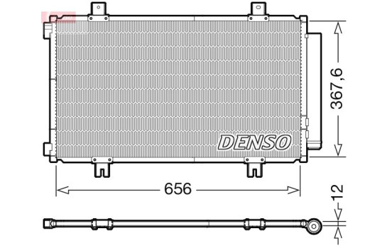 Condenser, air conditioning DCN47009 Denso
