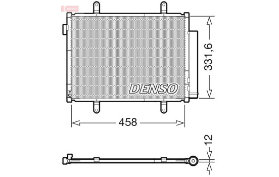 Condenser, air conditioning DCN47011 Denso