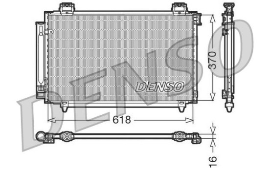 Condenser, air conditioning DCN50016 Denso