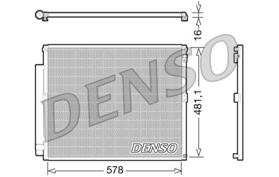 Condenser, air conditioning DCN50017 Denso