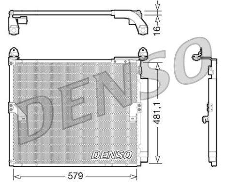 Condenser, air conditioning DCN50019 Denso