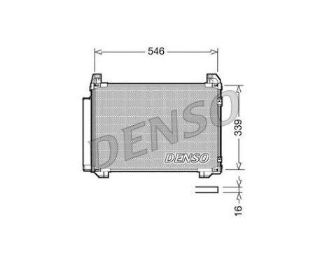 Condenser, air conditioning DCN50025 Denso