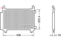 Condenser, air conditioning DCN50028 Denso