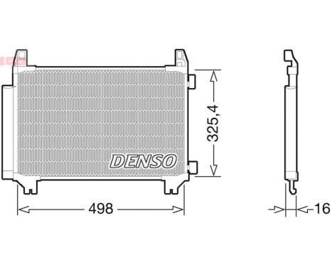 Condenser, air conditioning DCN50028 Denso