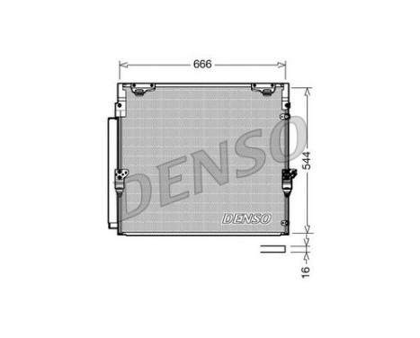 Condenser, air conditioning DCN50036 Denso