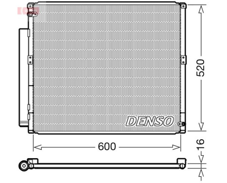 Condenser, air conditioning DCN50051 Denso