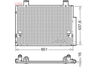 Condenser, air conditioning DCN50057 Denso