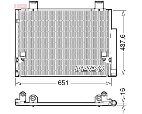 Condenser, air conditioning DCN50057 Denso