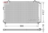 Condenser, air conditioning DCN50059 Denso