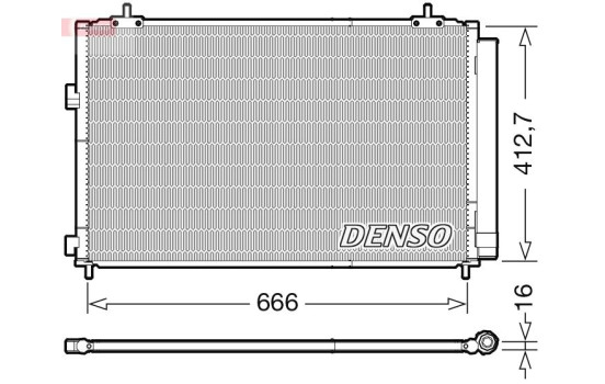 Condenser, air conditioning DCN50059 Denso
