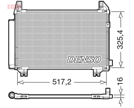 Condenser, air conditioning DCN50107 Denso