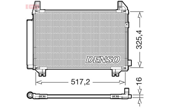 Condenser, air conditioning DCN50107 Denso