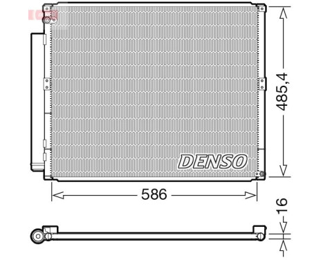 Condenser, air conditioning DCN50113 Denso