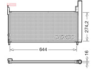 Condenser, air conditioning DCN50116 Denso