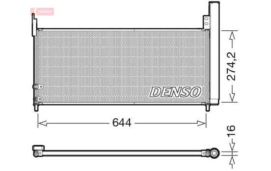 Condenser, air conditioning DCN50116 Denso