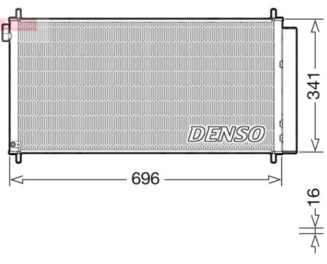Condenser, air conditioning DCN50121 Denso