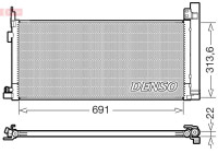 Condenser, air conditioning DCN50124 Denso