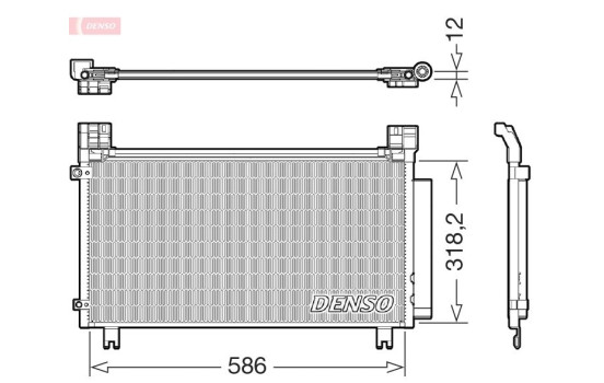 Condenser, air conditioning DCN50134 Denso