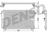Condenser, air conditioning DCN51008 Denso