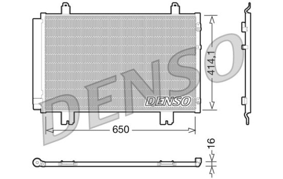 Condenser, air conditioning DCN51009 Denso