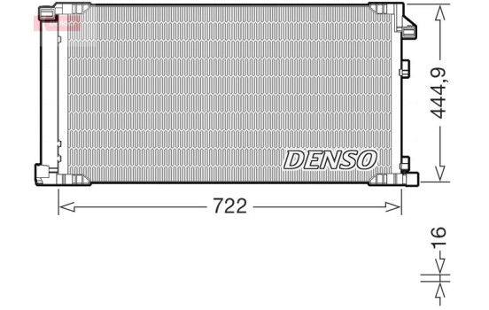 Condenser, air conditioning DCN51019 Denso